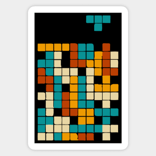 tetris blocks falling Sticker